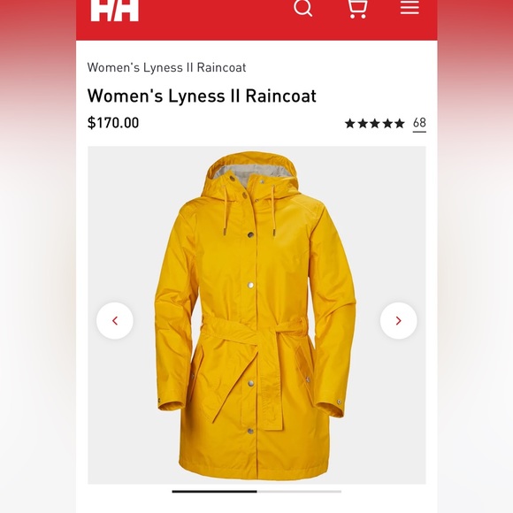 Helly Hansen Jackets & Blazers - Helly Hansen rain coat